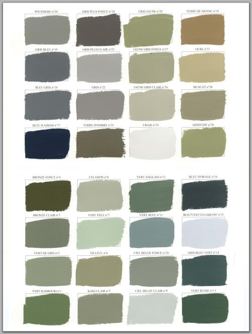 EMERY&Cie paint color chart