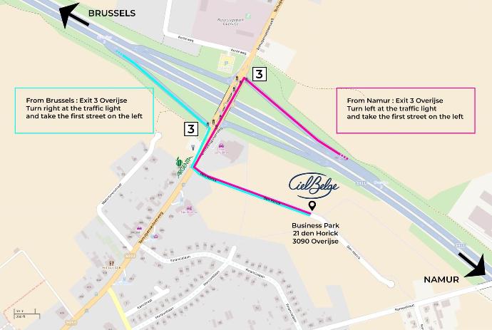 Plan d'accès pour venir chez nous