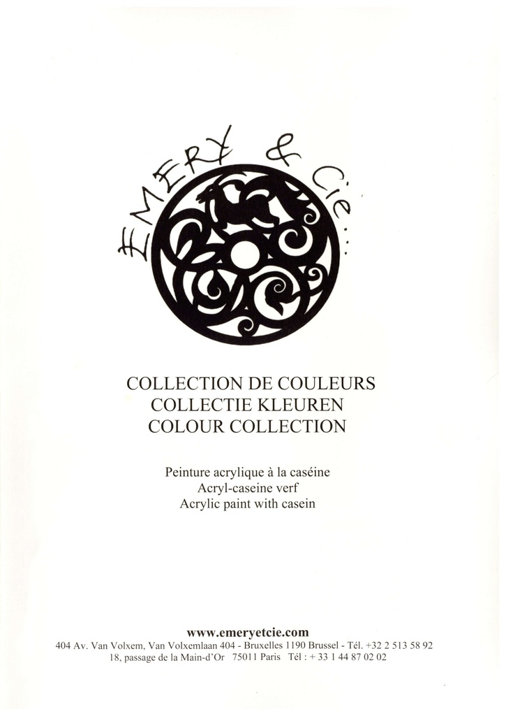 Nuancier triptyque de 49 couleurs calmes E&Cie