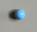 [EQ01.113-25S] RONDE OPAQUE TURQUOISE (25 mm, Stock)