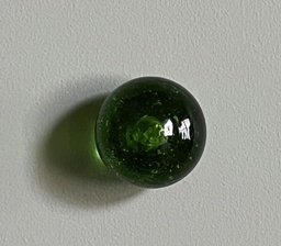 Poignée d'Armoire - Verre - RONDE LIGHT GREEN