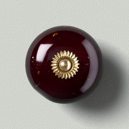 PLATE RED ARGENTÉ